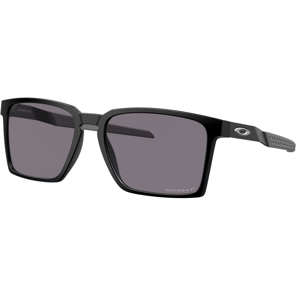 Oakley gafas deportivas Exchange Stn Blk w/ Prizm Grey Pol vista frontal