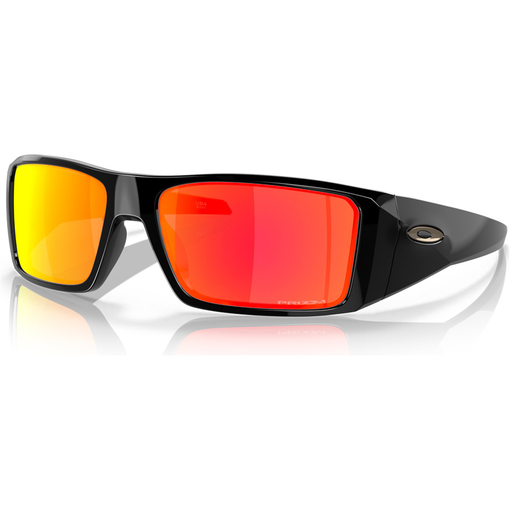 Oakley gafas deportivas Heliostat PolBlk w/ Prizm Ruby vista frontal
