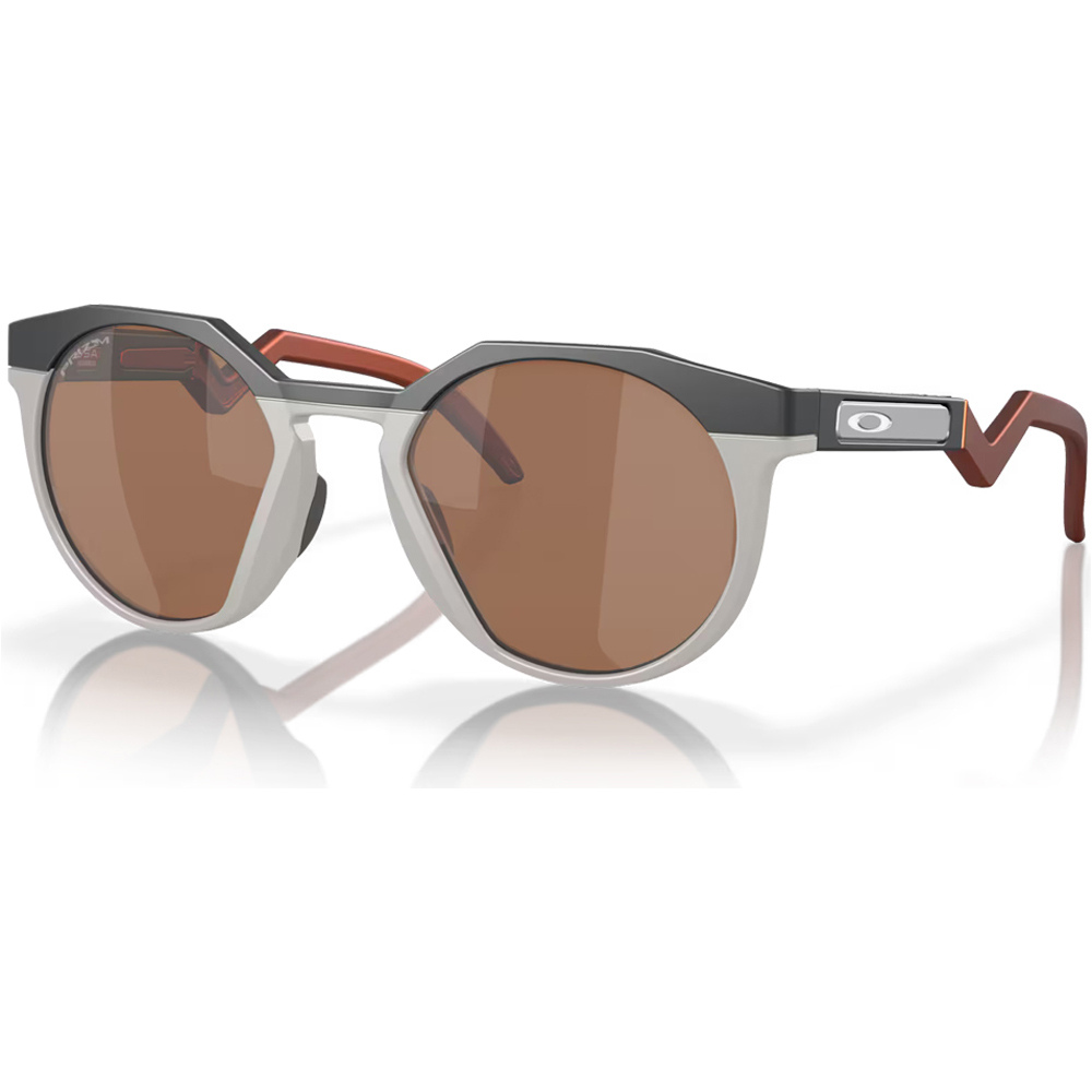 Oakley gafas deportivas HSTN MtCrbn/CoolGry w/ Prizm Tungsten vista frontal