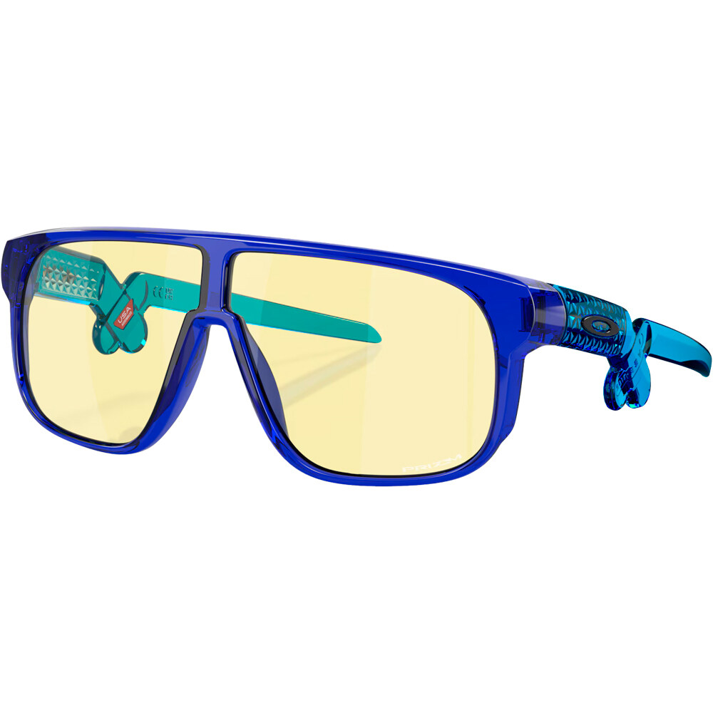 Oakley gafas deportivas infantiles Inverter CrysBlu/AcidBlu w/ Prizm Gaming vista frontal