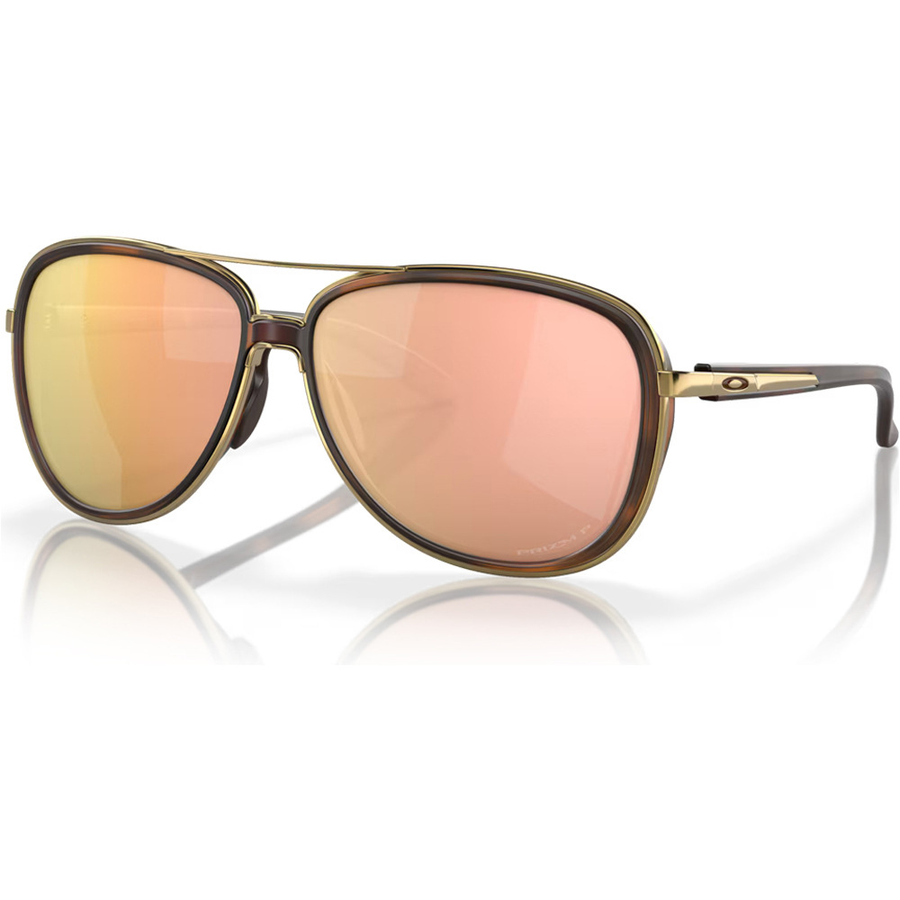 Oakley gafas deportivas Split Time BrwnTort w/ PRIZMRoseGoldPol vista frontal