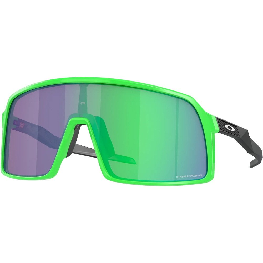 Oakley gafas deportivas Sutro 80s Green/MttBlk w/Prizm Jade vista frontal