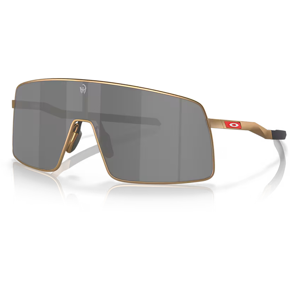 Oakley gafas deportivas Sutro Ti PM Gold w/ Prizm Black vista frontal
