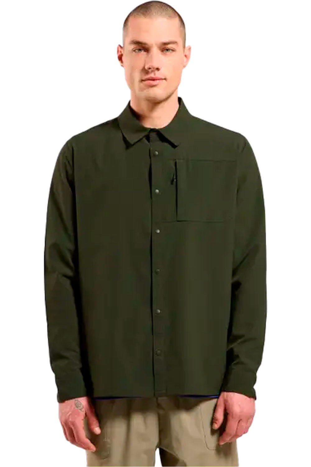 Odlo camisa montaña manga larga hombre Shirt l/s ESSENTIAL vista frontal