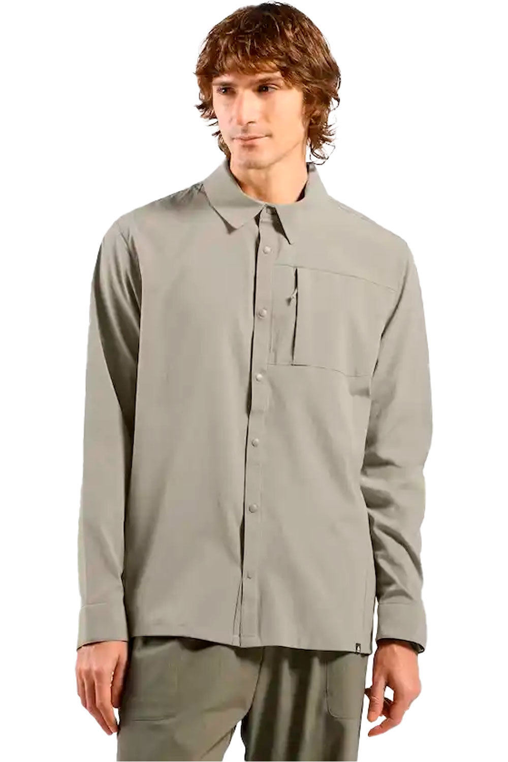 Odlo camisa montaña manga larga hombre Shirt l/s ESSENTIAL vista frontal