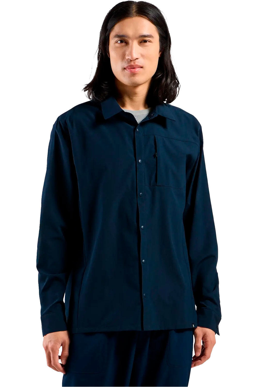 Odlo camisa montaña manga larga hombre Shirt l/s ESSENTIAL vista frontal