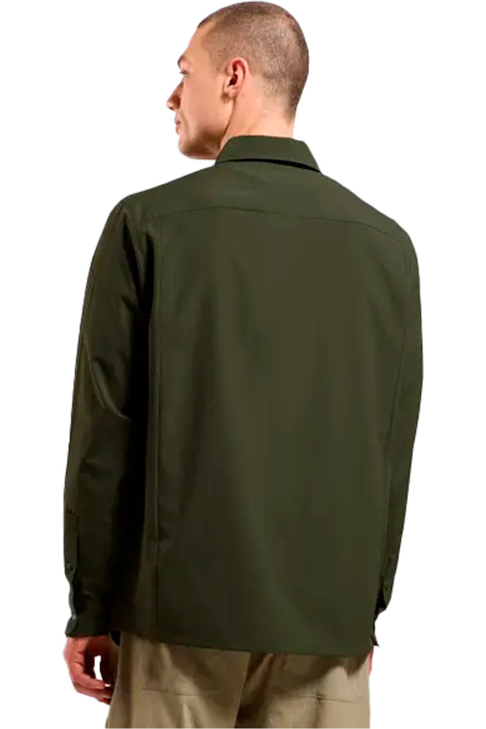 Odlo camisa montaña manga larga hombre Shirt l/s ESSENTIAL vista trasera