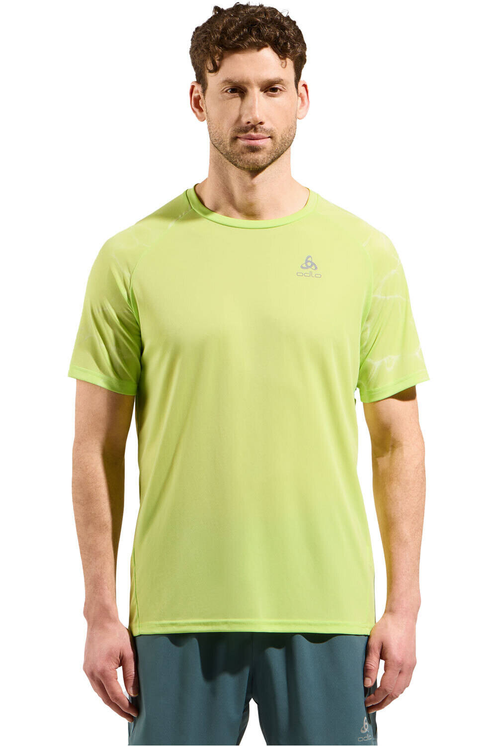 Odlo camiseta montaña manga corta hombre ESSENTIAL PRINT vista frontal