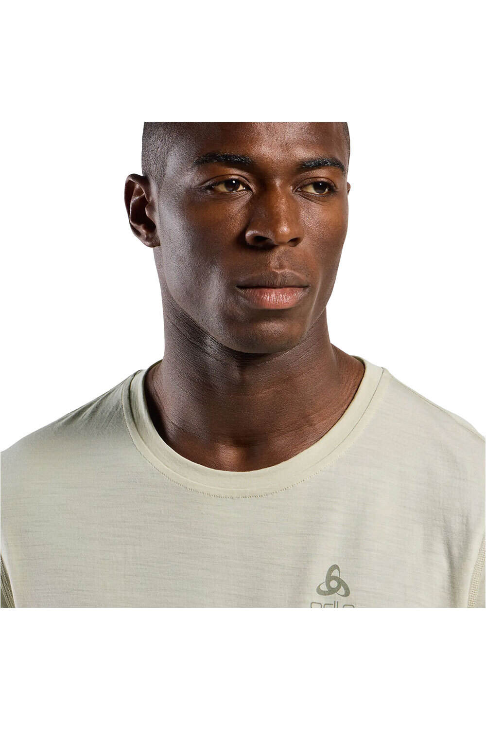 Odlo camiseta montaña manga corta hombre MERINO 160 vista detalle