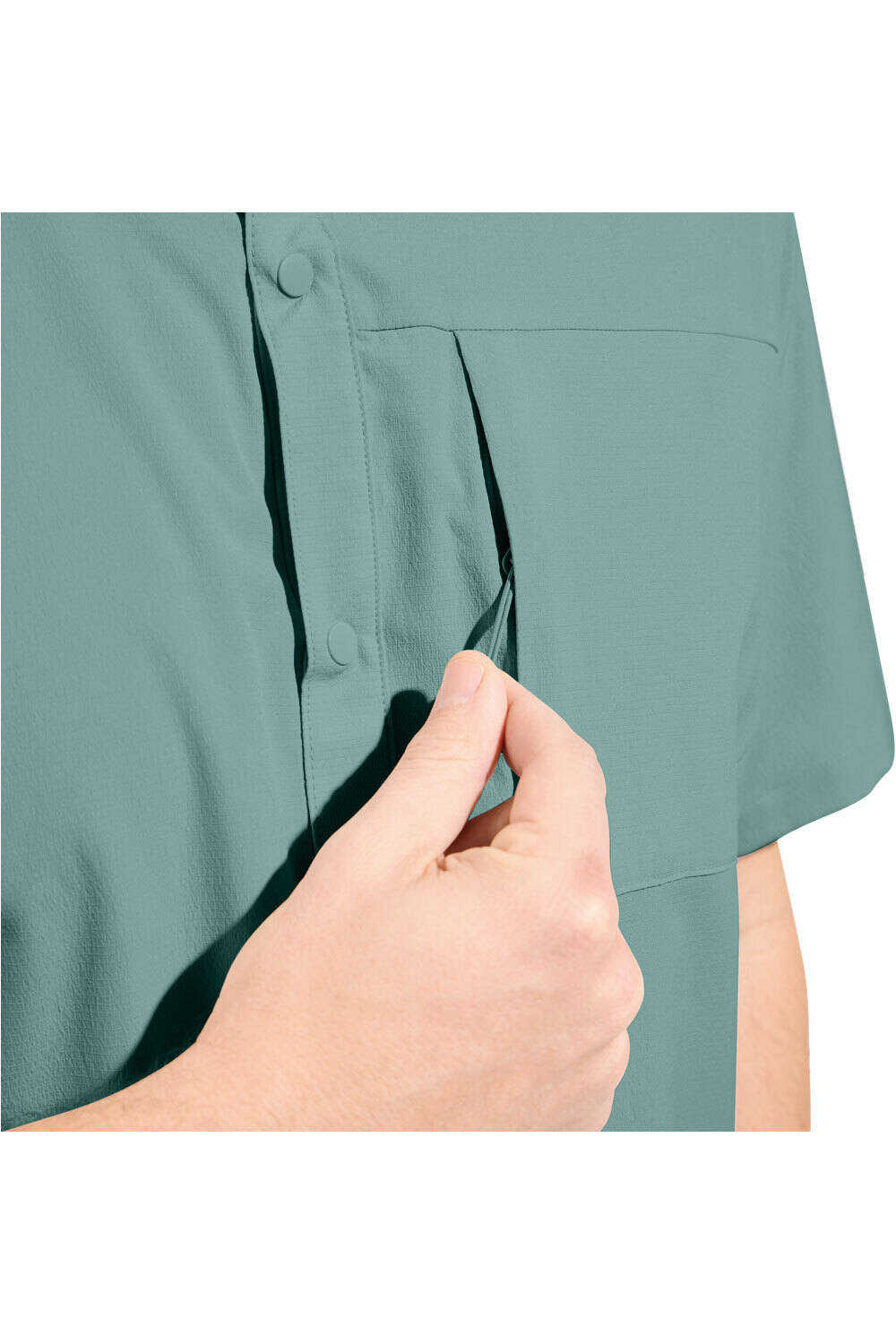 Odlo camiseta montaña manga corta hombre Shirt s/s ESSENTIAL vista detalle