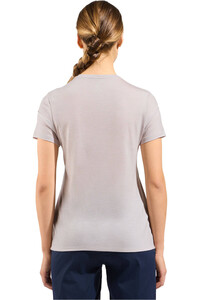 Odlo camiseta montaña manga corta mujer ASCENT MERINO 160 TREE vista trasera