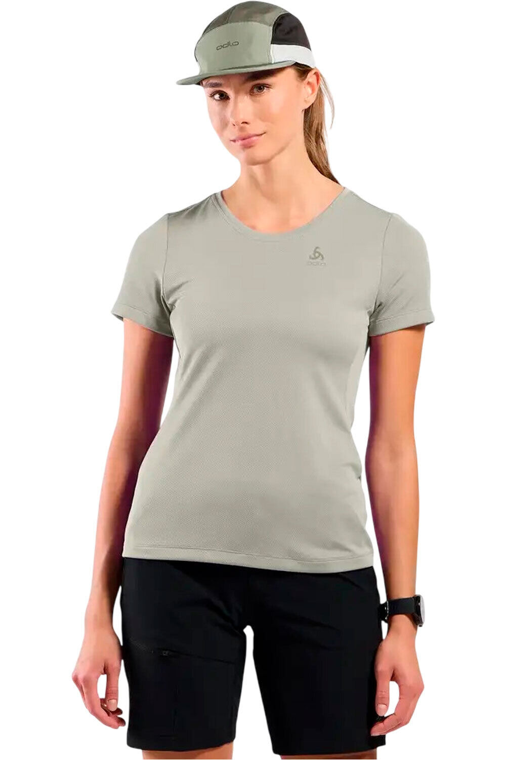 Odlo camiseta montaña manga corta mujer F-DRY vista frontal
