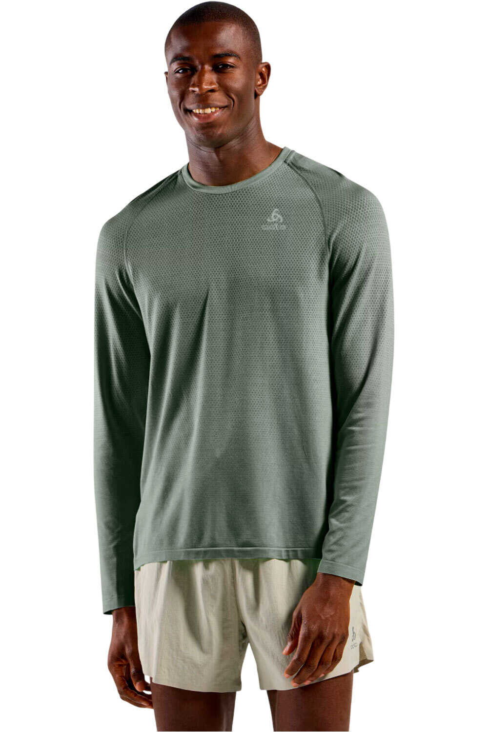 Odlo camiseta montaña manga larga hombre ESSENTIAL SEAMLESS vista frontal