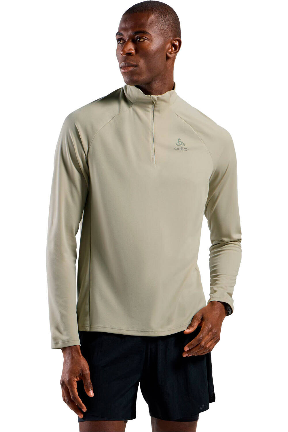 Odlo camiseta técnica manga larga hombre ESSENTIAL 1/2 ZIP vista frontal