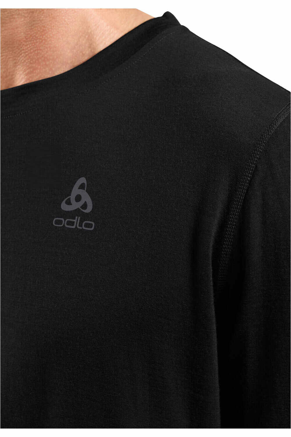 Odlo camiseta térmica manga larga hombre MERINO 160 vista detalle