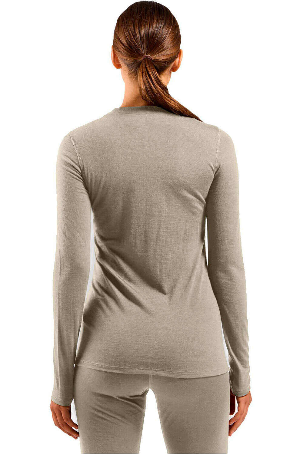 Odlo camiseta térmica manga larga mujer MERINO 160 vista trasera