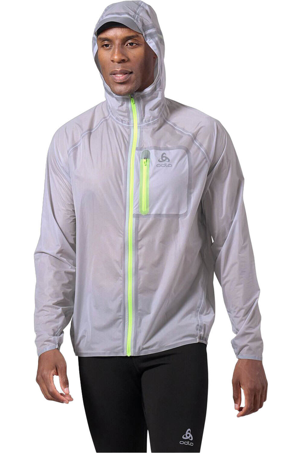 Odlo chaleco polar hombre Jacket DUAL DRY WATERPROOF vista frontal