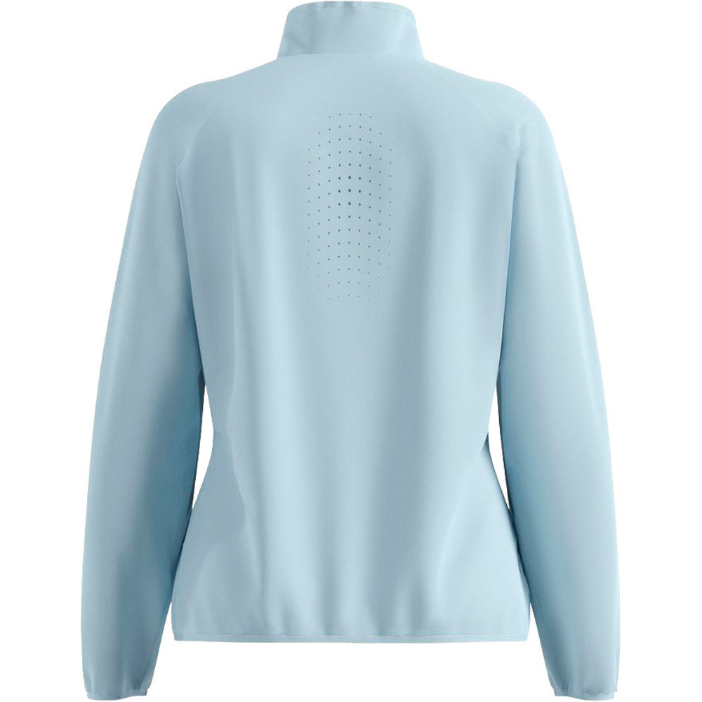 Odlo CHAQUETA RUNNING MUJER Jacket ESSENTIAL LIGHT vista trasera
