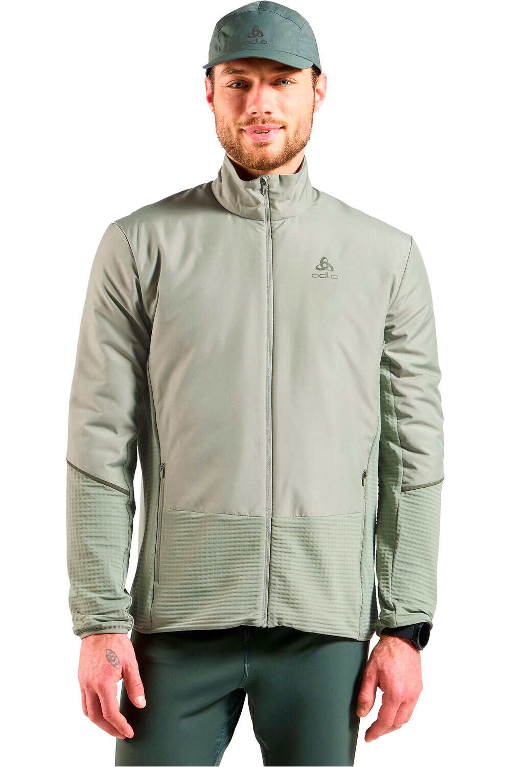 Odlo forro polar hombre forro polar abierto vista frontal
