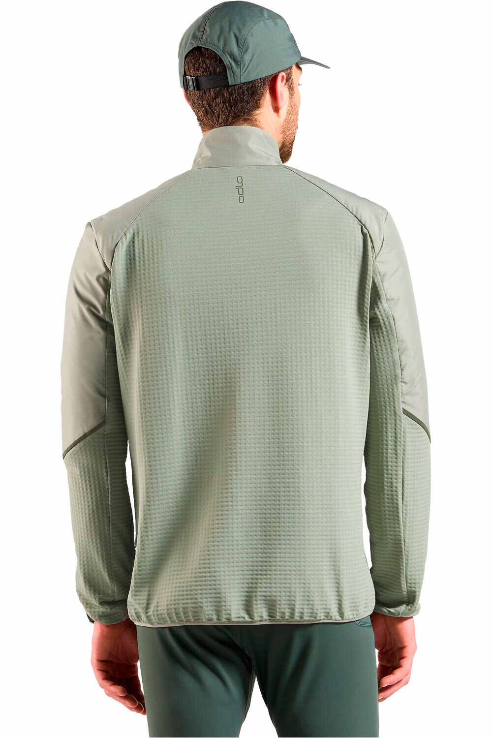 Odlo forro polar hombre forro polar abierto vista trasera