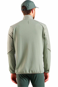 Odlo forro polar hombre forro polar abierto vista trasera