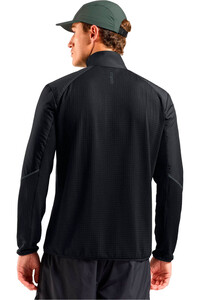 Odlo forro polar hombre forro polar abierto vista trasera