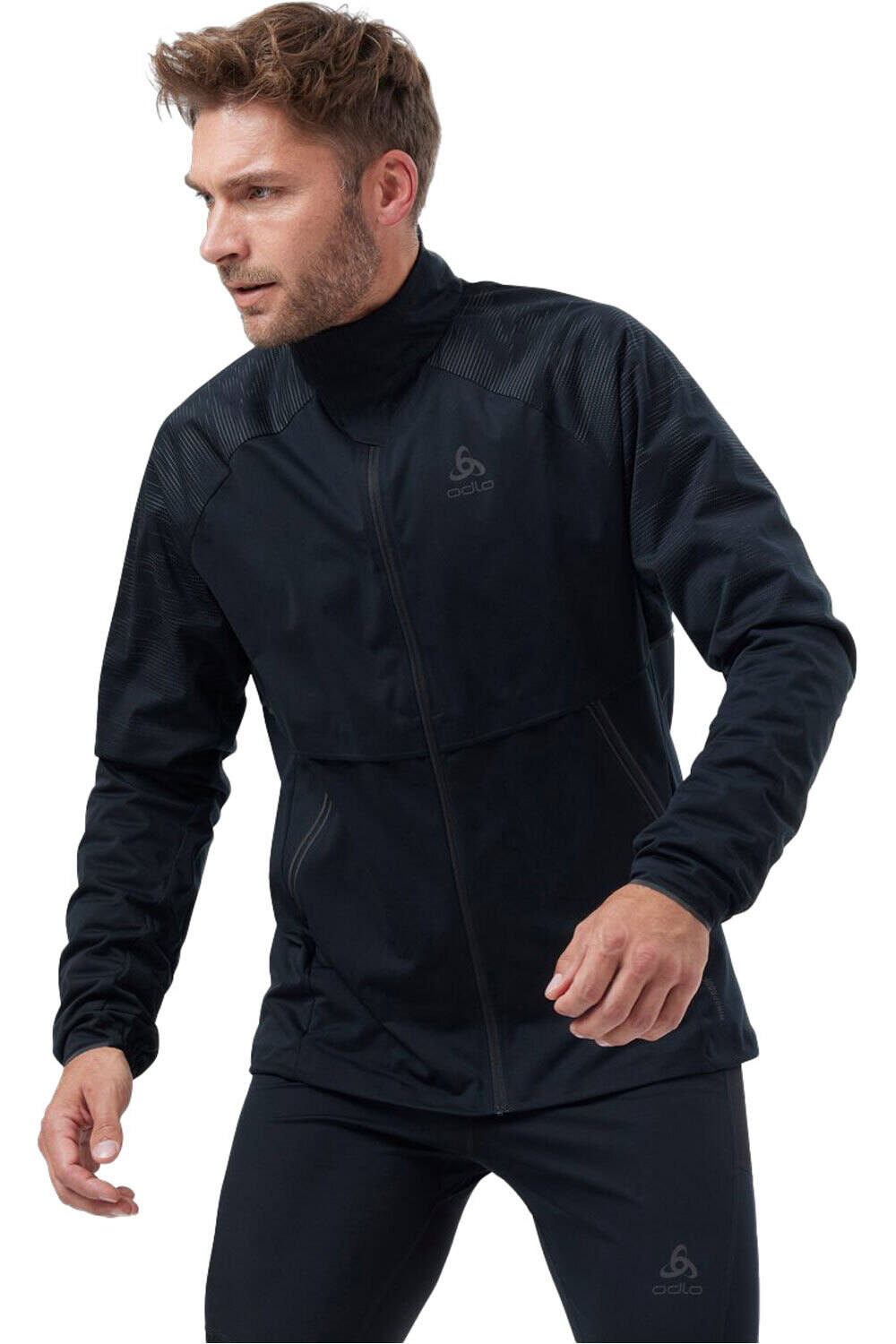 Odlo forro polar hombre Jacket ZEROWEIGHT PRO WARM REFLECT vista frontal