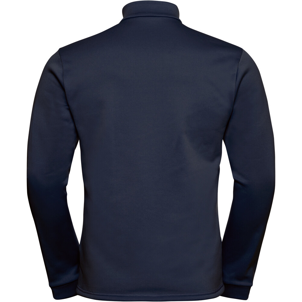 Odlo forro polar hombre MID LAYER FULL ZIP BERRA vista trasera