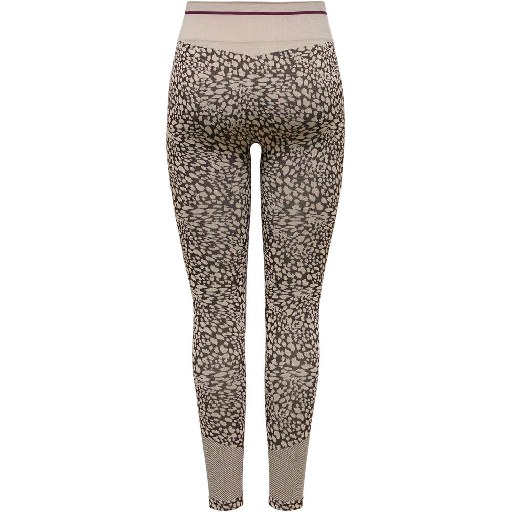 Only pantalones y mallas largas fitness mujer ONPAJESSA HW SEAM TIGHTS vista trasera