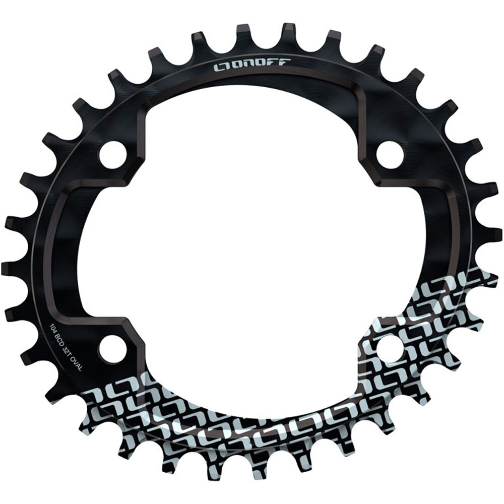 Onoff platos mtb AM PLATO ONOFF (BCD104) OVAL 34T vista frontal
