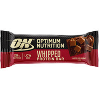 Optimum Nutrition barritas energéticas ON Whipped Chocolate Caramel Bar 60G vista frontal