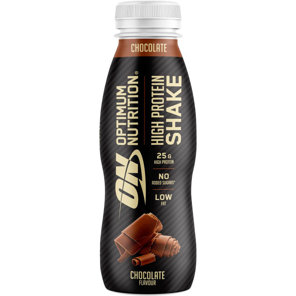 Optimum Nutrition Bebidas Proteicas ON High Protein Shake 330ML Chocolate vista frontal