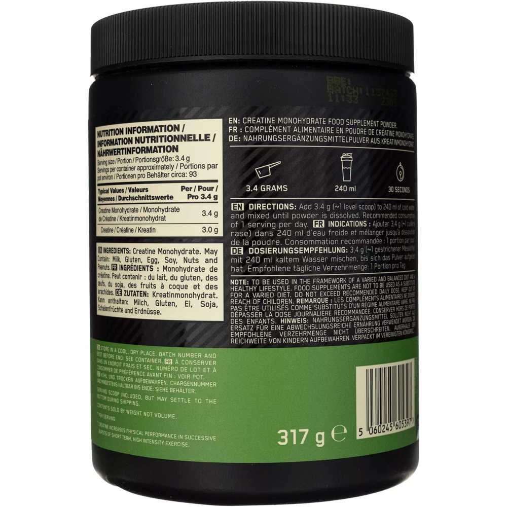 Optimum Nutrition Creatinas ON Micronised Creatine Powder 317g Unfla 01