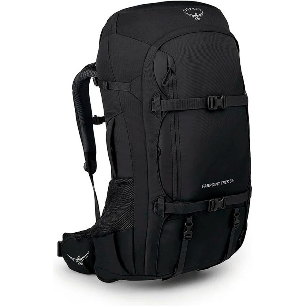 Osprey mochila montaña Farpoint Trek 55 vista frontal
