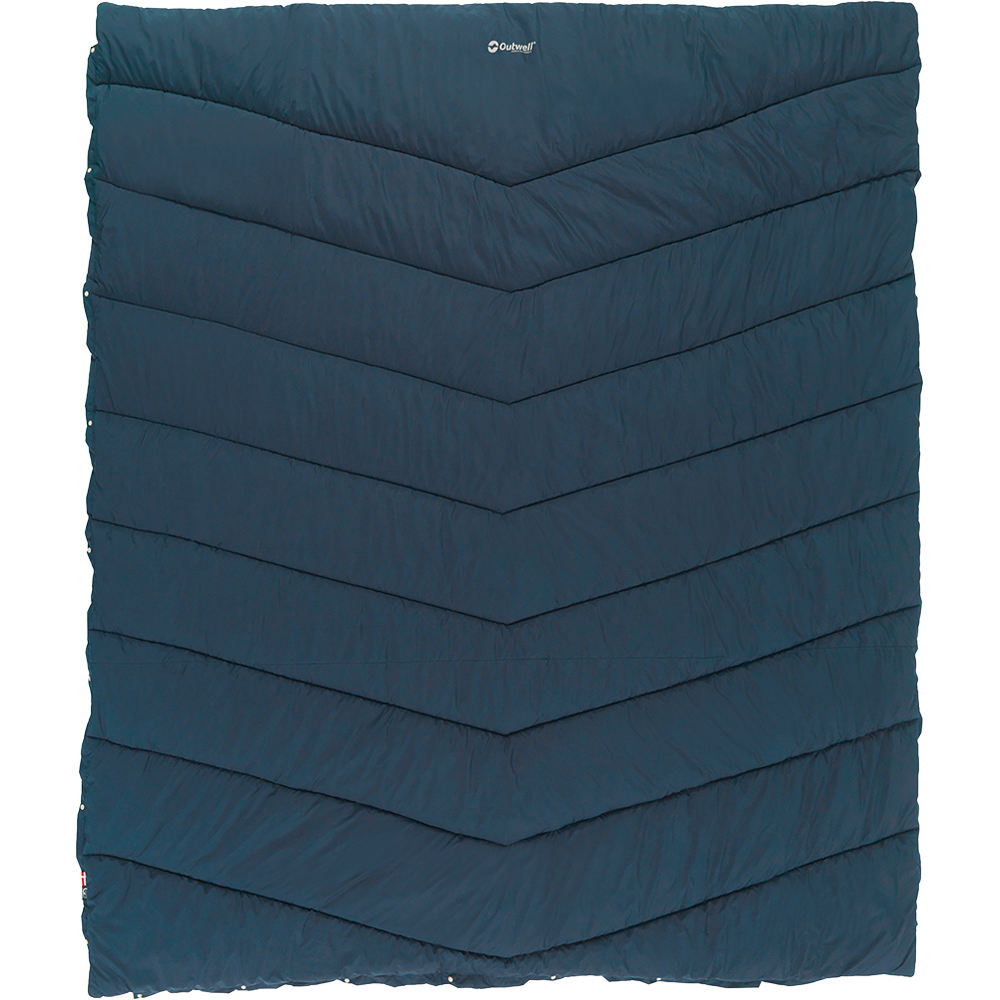 Outwell saco de dormir CALDERA DUVET DOUBLE vista frontal