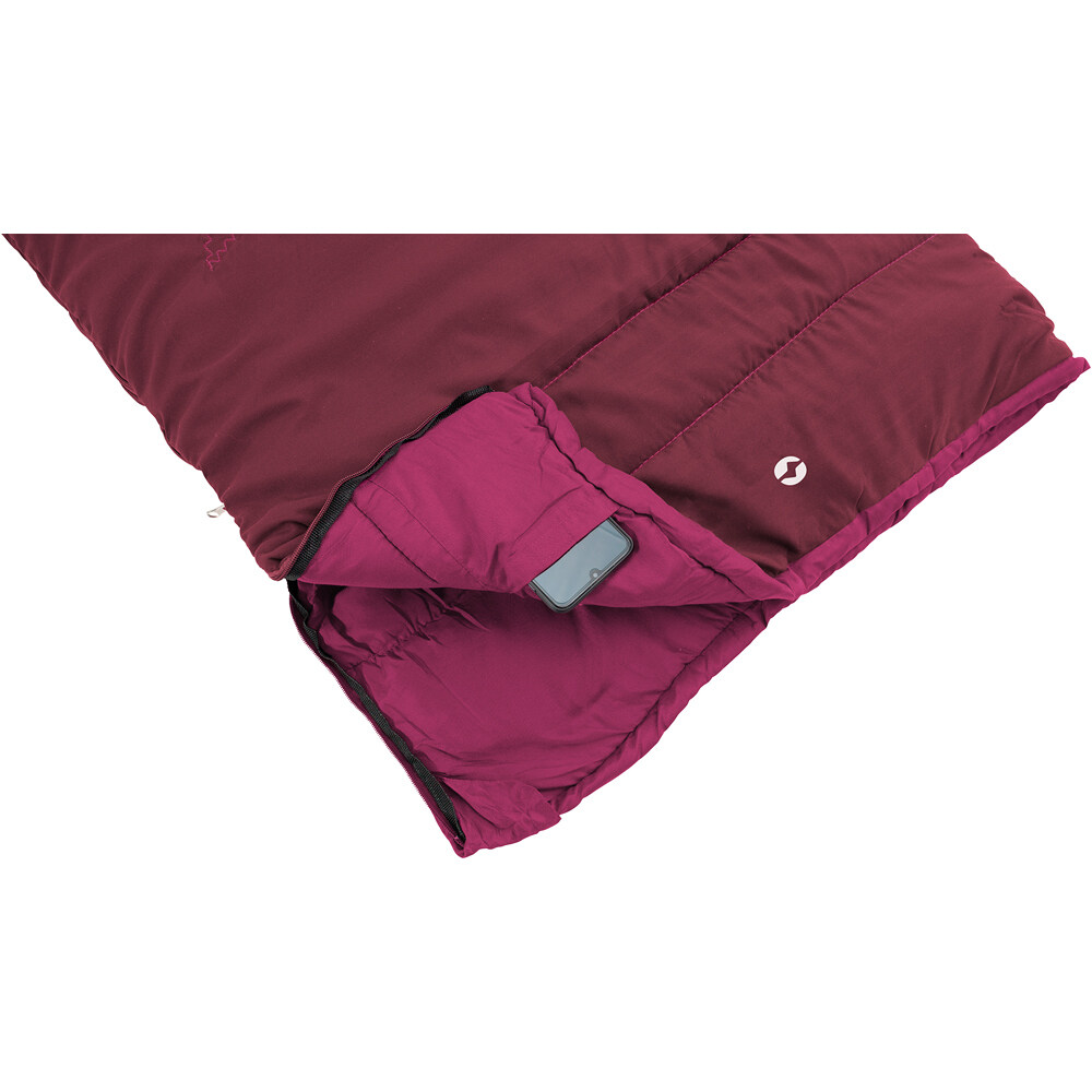 Outwell saco de dormir CHAMP KIDS Deep Red 02