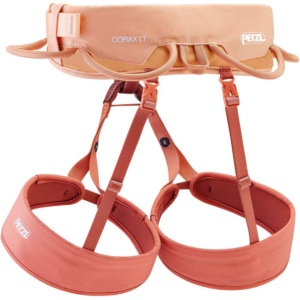 Petzl arnés Arns CORAX LT WOMEN CORAL SAND RO vista frontal