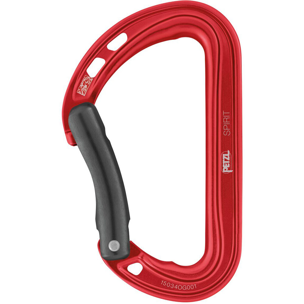 Petzl mosquetón escalada Mosquetn SPIRIT curvo vista frontal