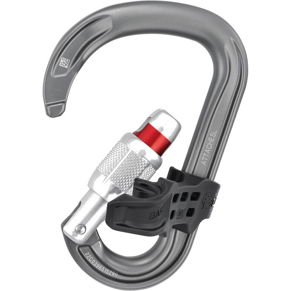 Petzl mosquetón seguridad ATTACHE BAR Grey SCREW LOCK 02
