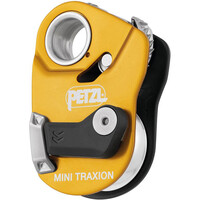Petzl poleas escalada Polea bloqueadora MINI TRAXION vista frontal