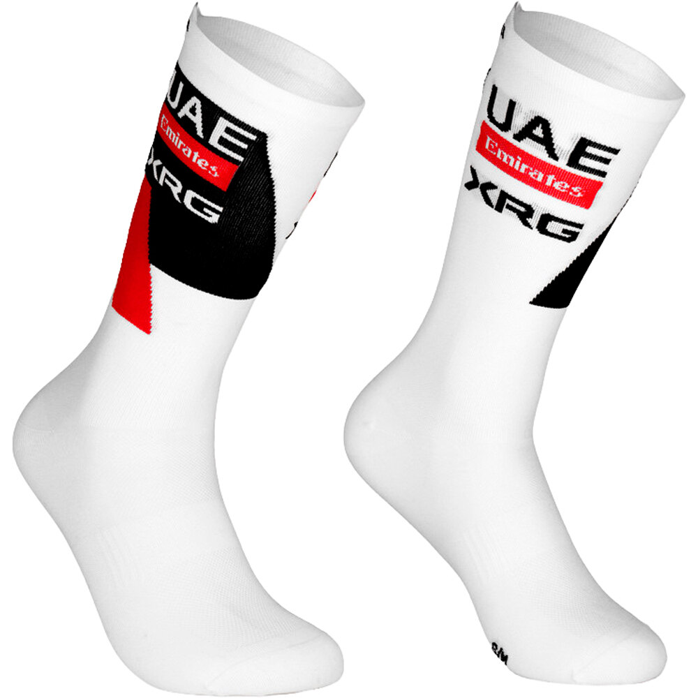 Pissei calcetines ciclismo UAE SOCKS vista frontal
