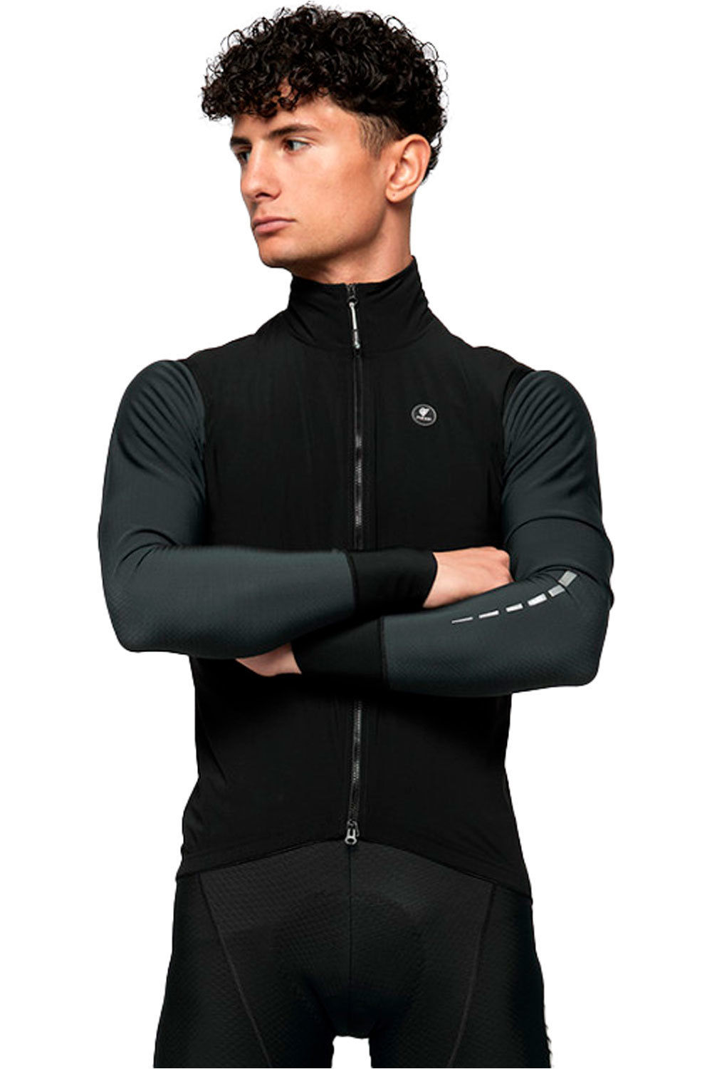 Pissei chaleco ciclismo hombre BUFERA RAIN VEST vista frontal