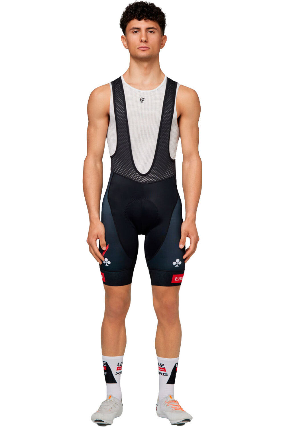 Pissei culotte corto hombre UAE REPLICA BIB SHORTS vista frontal