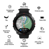 Polar pulsómetros con gps GRIT X2 PRO BLK/BLK W/BLK H&L 17