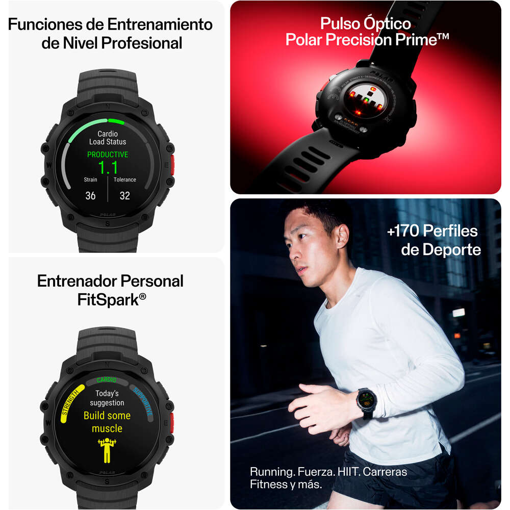 Polar pulsómetros con gps POLAR STREET X BLK S-L 15