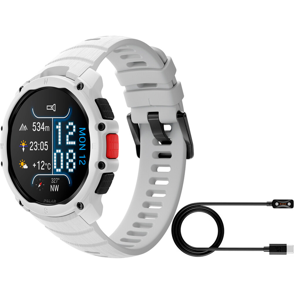 Polar pulsómetros con gps POLAR STREET X WHI S-L vista frontal