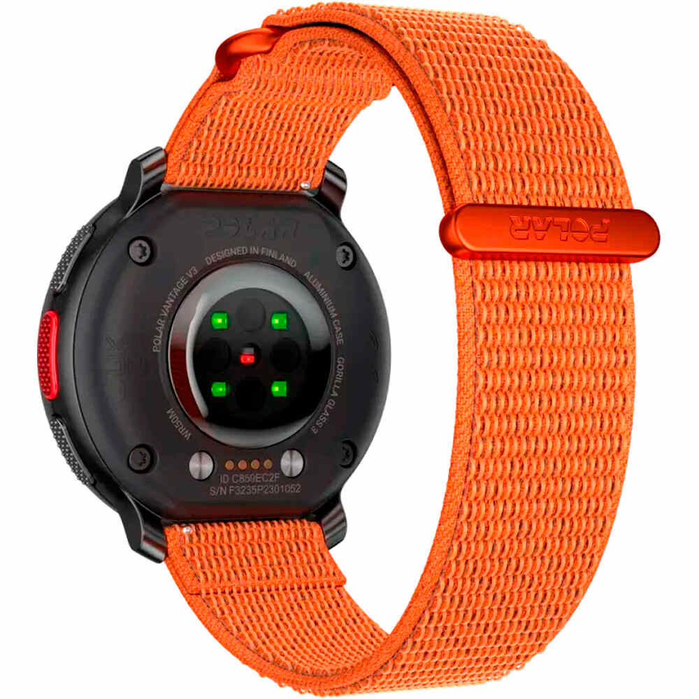 Polar pulsómetros con gps VANTAGE V3 BLK/BLK W/ORA H&L 01