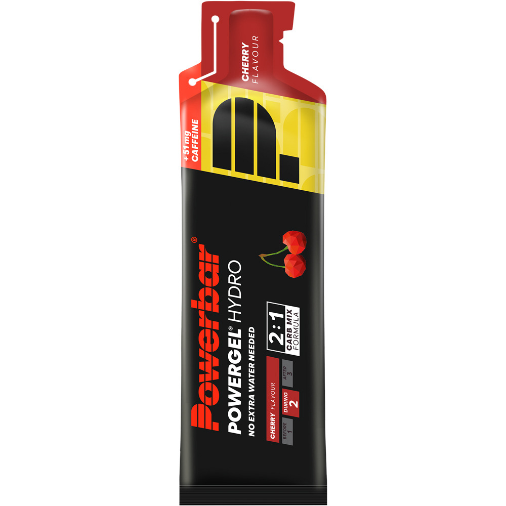 Powerbar energía instantánea CAJA POWERGEL HIDRO Cherry vista frontal