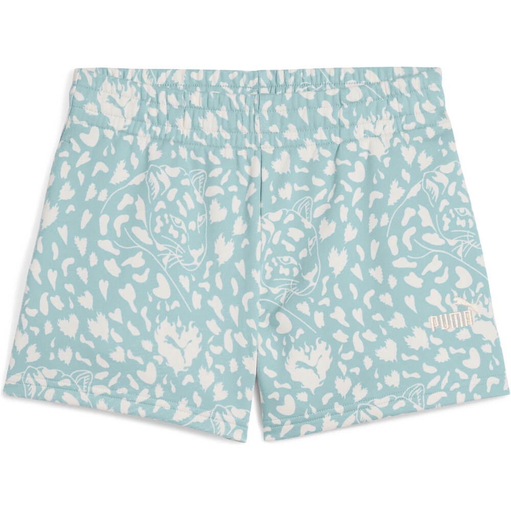 Puma bermuda niña FLAMING LOVE AOP High Waist Shorts TR G vista detalle