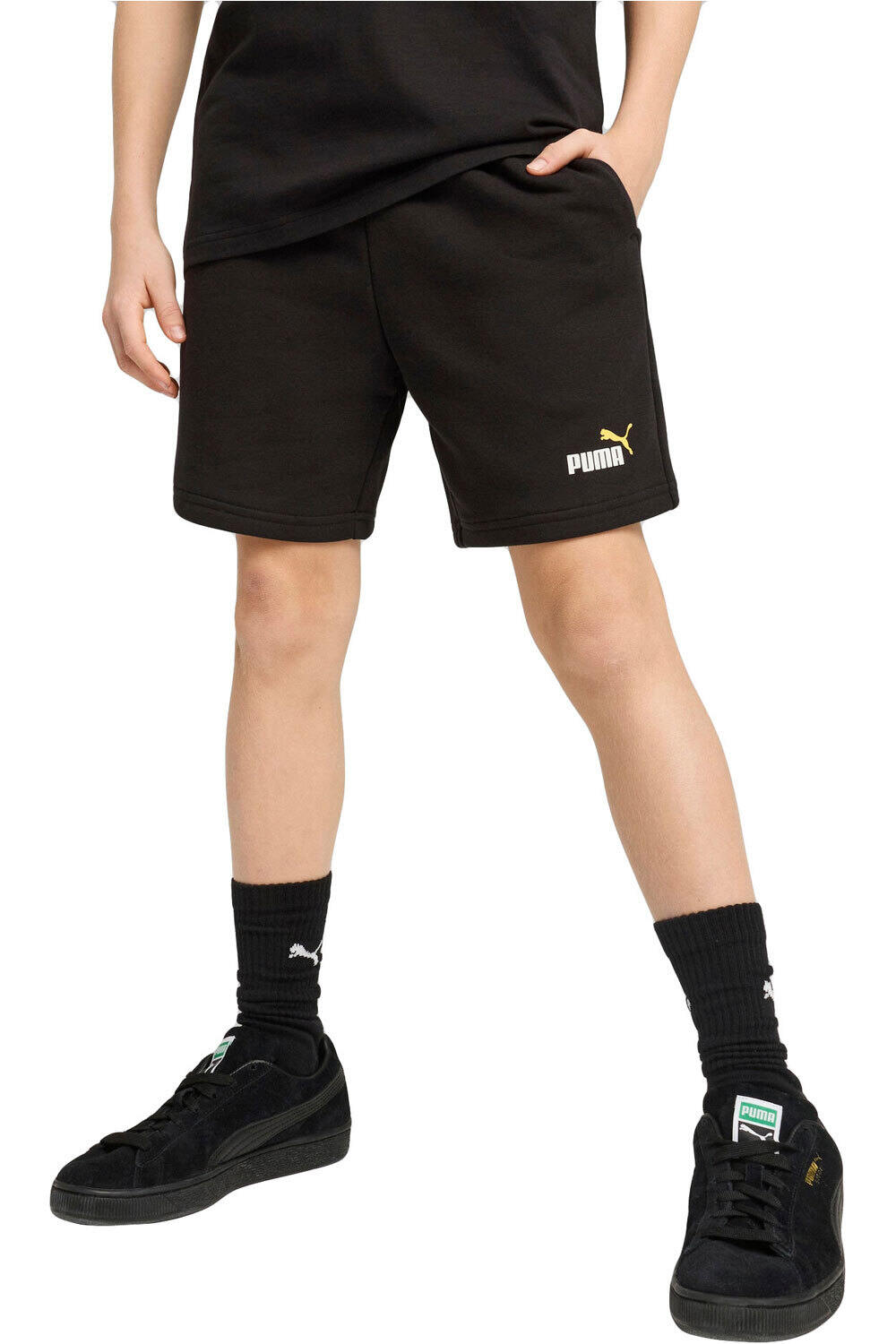 Puma bermuda niño ESS 2 COLOR No. 1 Logo Shorts TR B vista frontal
